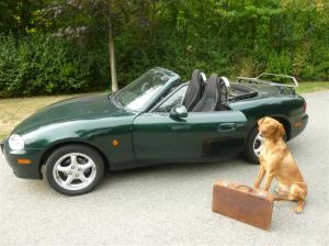 Frauchen holt mich endlich aus dem Trainingslager ab!