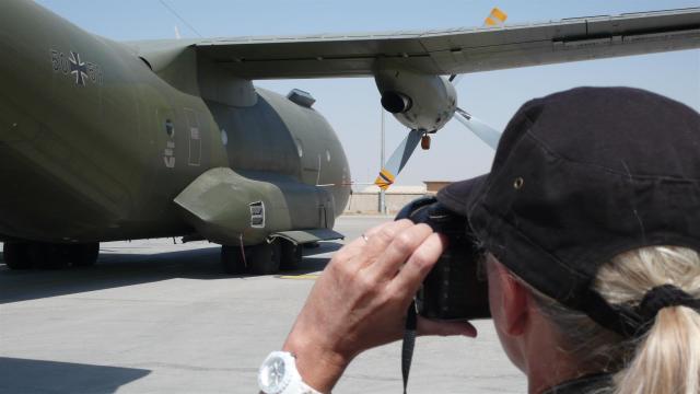 Als Journalistin in Afghanistan (Camp Marmal, Masar-e Sharif).