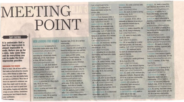 Men looking for women!