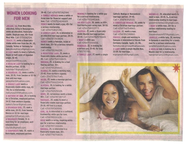 Women looking for men!