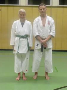 Passing my greet belt.