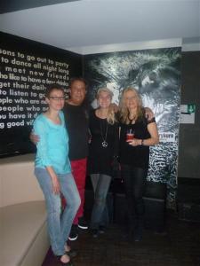 Nightclubbing with friends.