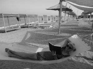 At a beach in Romania.