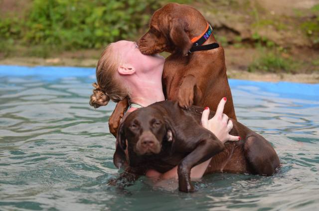 Küsschen für Frauchen!