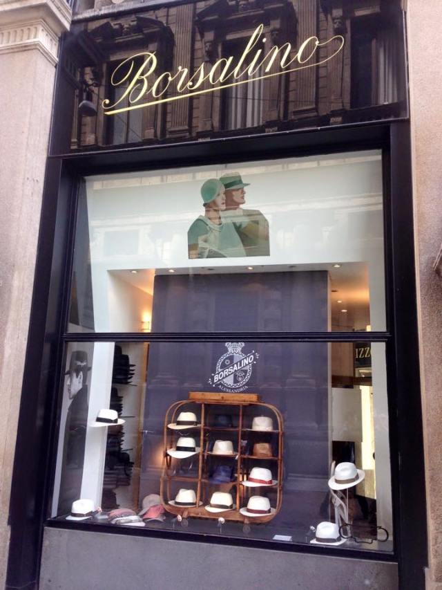 Borsalino an der Piazza del Duomo in Mailand.